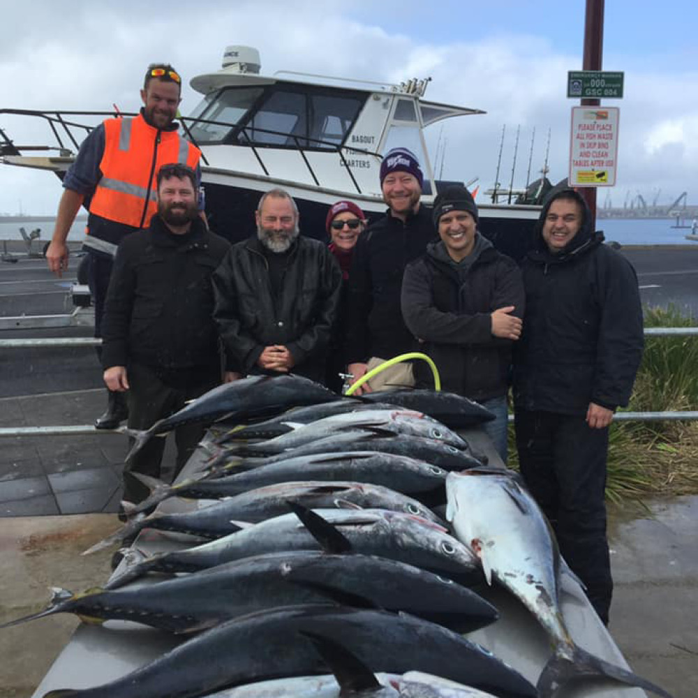 Large Blue fin tuna haul portland Victoria 2021